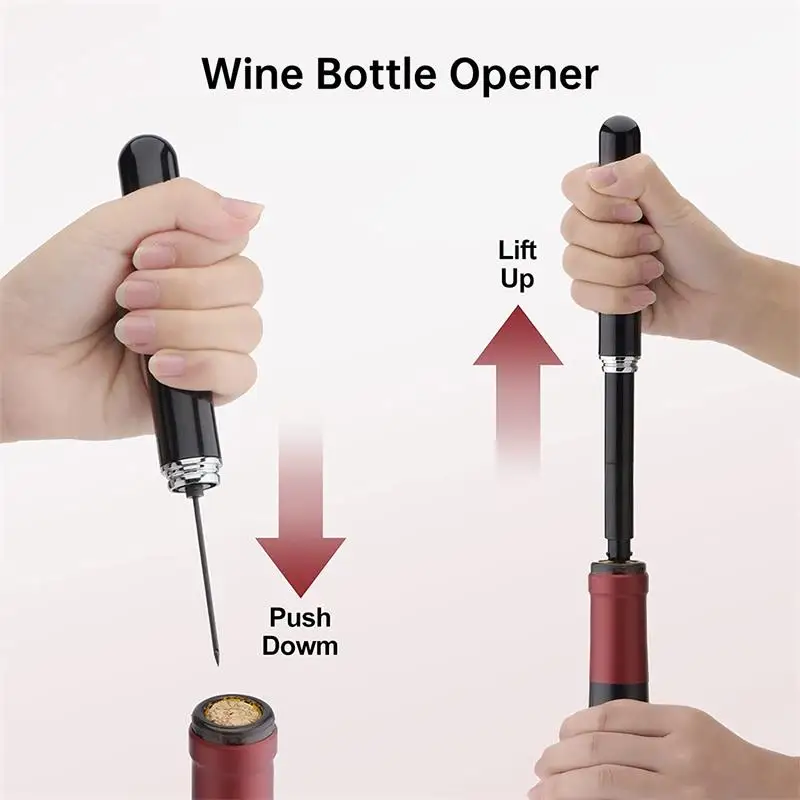 Wine Air Pressure Corkscrew Cork Remover Air Pump Wine Bottle Opener