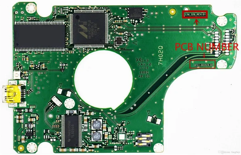 Número da Placa de Circuito do Disco Rígido do Caderno de Usb 2.0 Sa: Bf4100357a S3m_329_rev.01 R00 M321hx Vp4 - Imagem 3