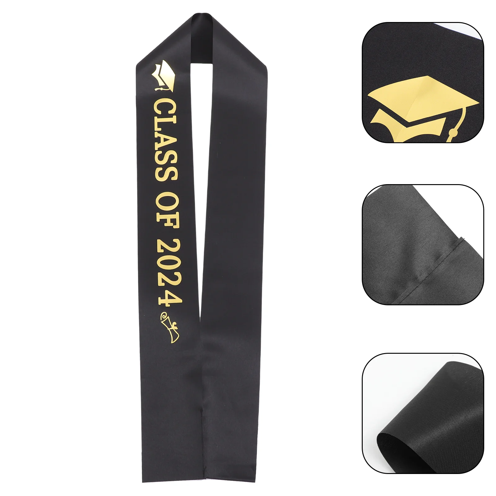 

Senior Sash 2024 Sash with Glitter Letters Class of 2024 Graduation Sash Celebration Party Sash