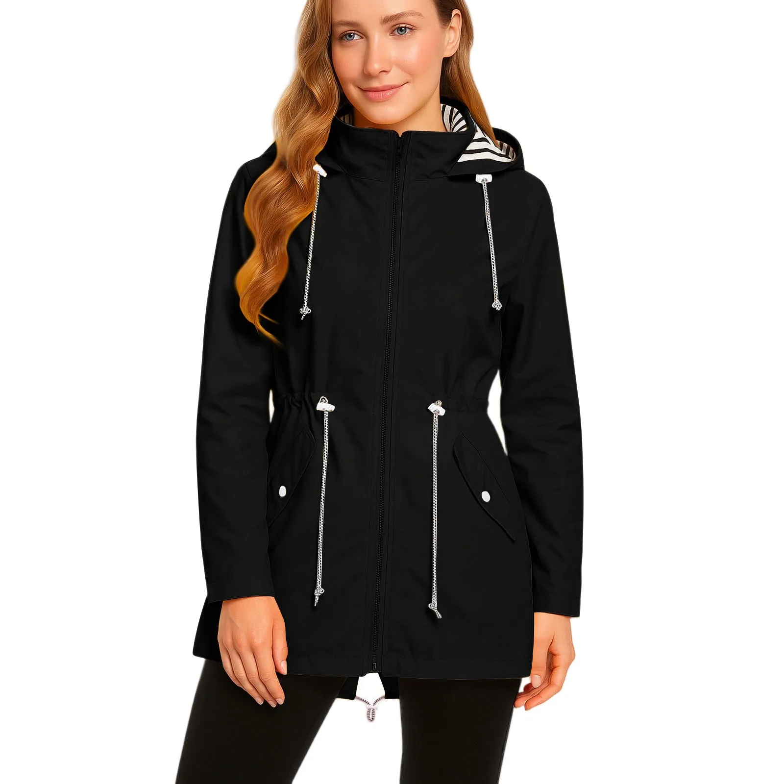 Ladies' Waterproof Long Raincoat – Perfect Gift