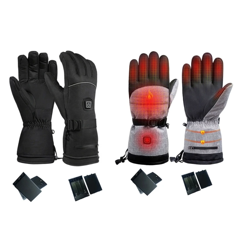 Electric Heated Gloves for Women Men Freezer Work, Touching Screen Winter Hand Warmer Gloves for Skiing Cycling Hunting 2