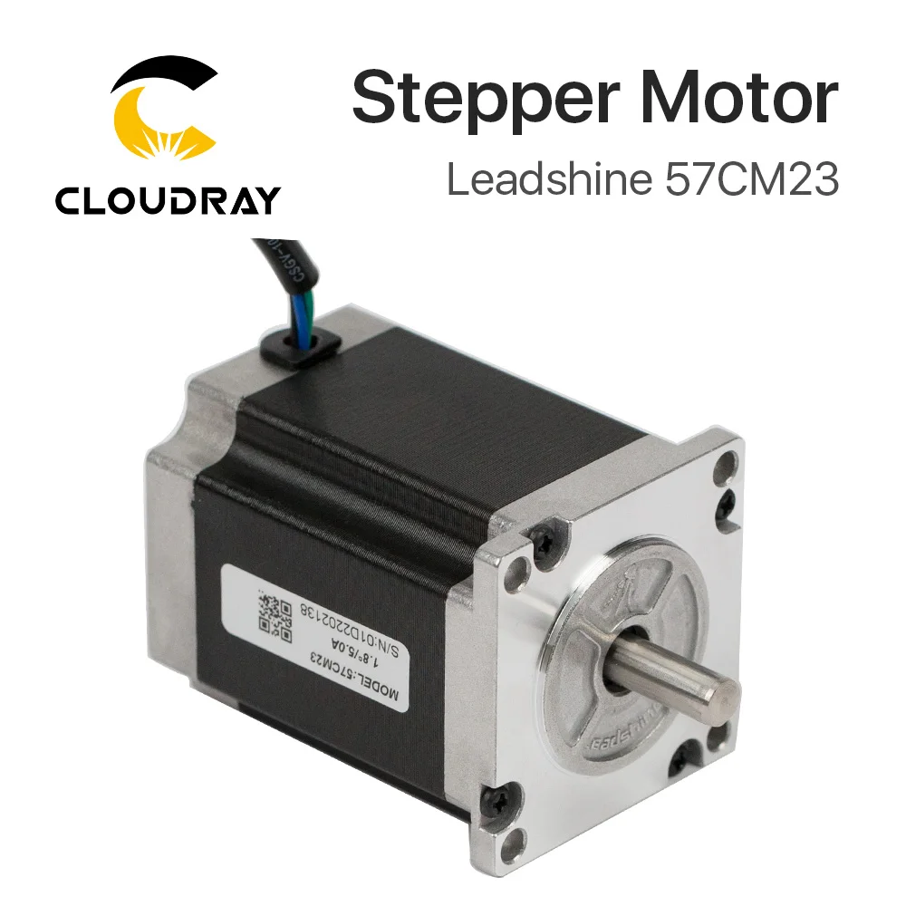 Cloudray Leadshine2 Phase Stepper Motor 57cm23 para Nema23 5.0a 2.3nm Comprimento 76 mm Eixo mm Co2 Máquina de Gravação a Laser