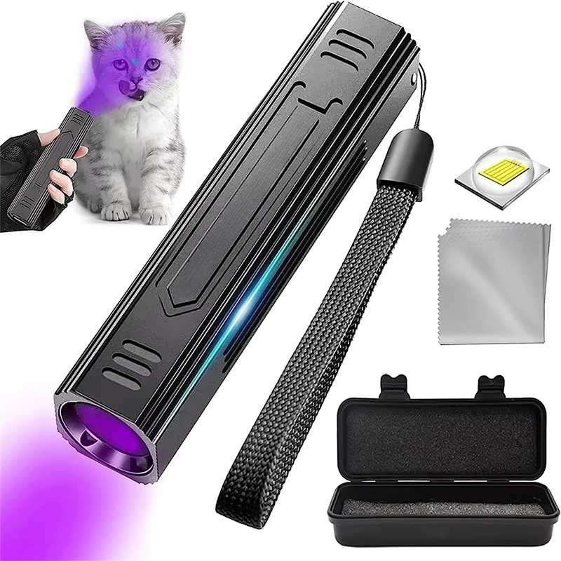 Dog And Cat Ringworm Detector Portable Black Light Flashlight UV Ringworm Lamp For Dog And Cat Urine Testing And Skin Care_voghion.com