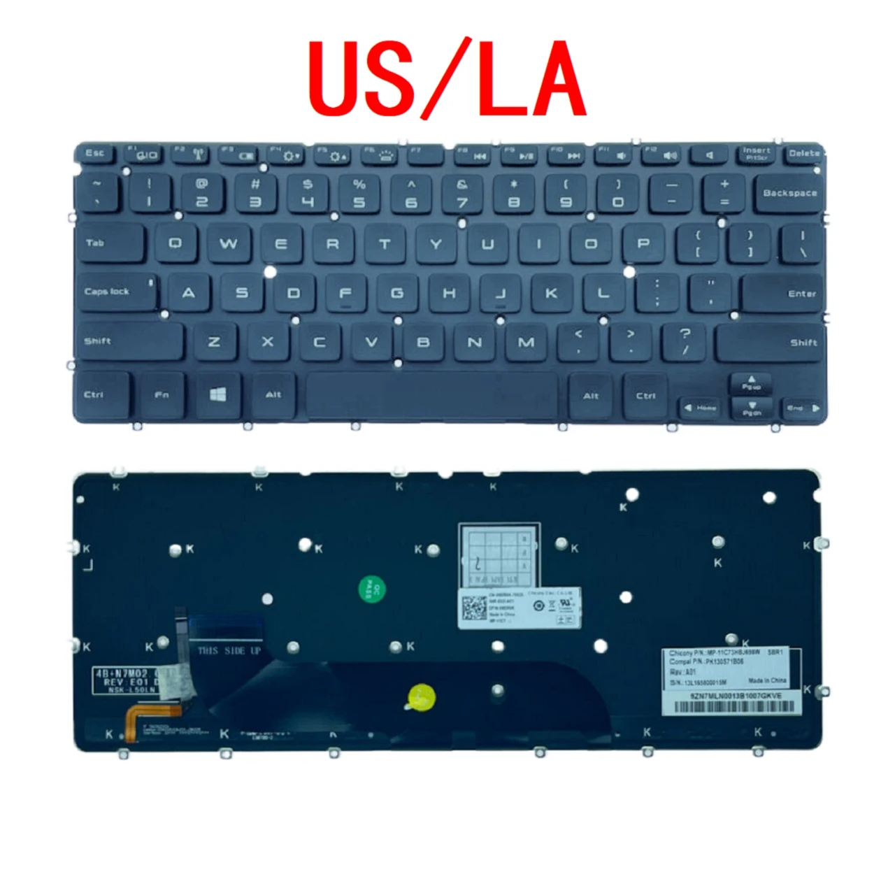 Nuova Tastiera Retroilluminata Per Laptop Latino Usa Per Dell Xps 12 13 L321X L322X P20S Xps13D 13R Sostituzione Del Pc Notebook