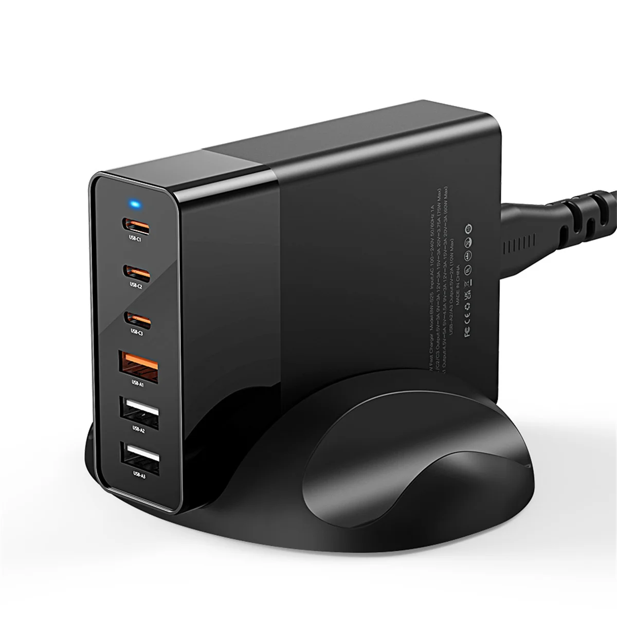 Blitzwolf Bw-s25 75w Portos Carregador de Estação de Carga de Desktop Pps Pd3.0 Qc3.0 Scp Carga Rápida para Iphone 14 14 Plus 14 Pro Max para Samsung Galaxy z Fold S22 Ultra Macbook Air para Ipad Pro 2023 - Image 3