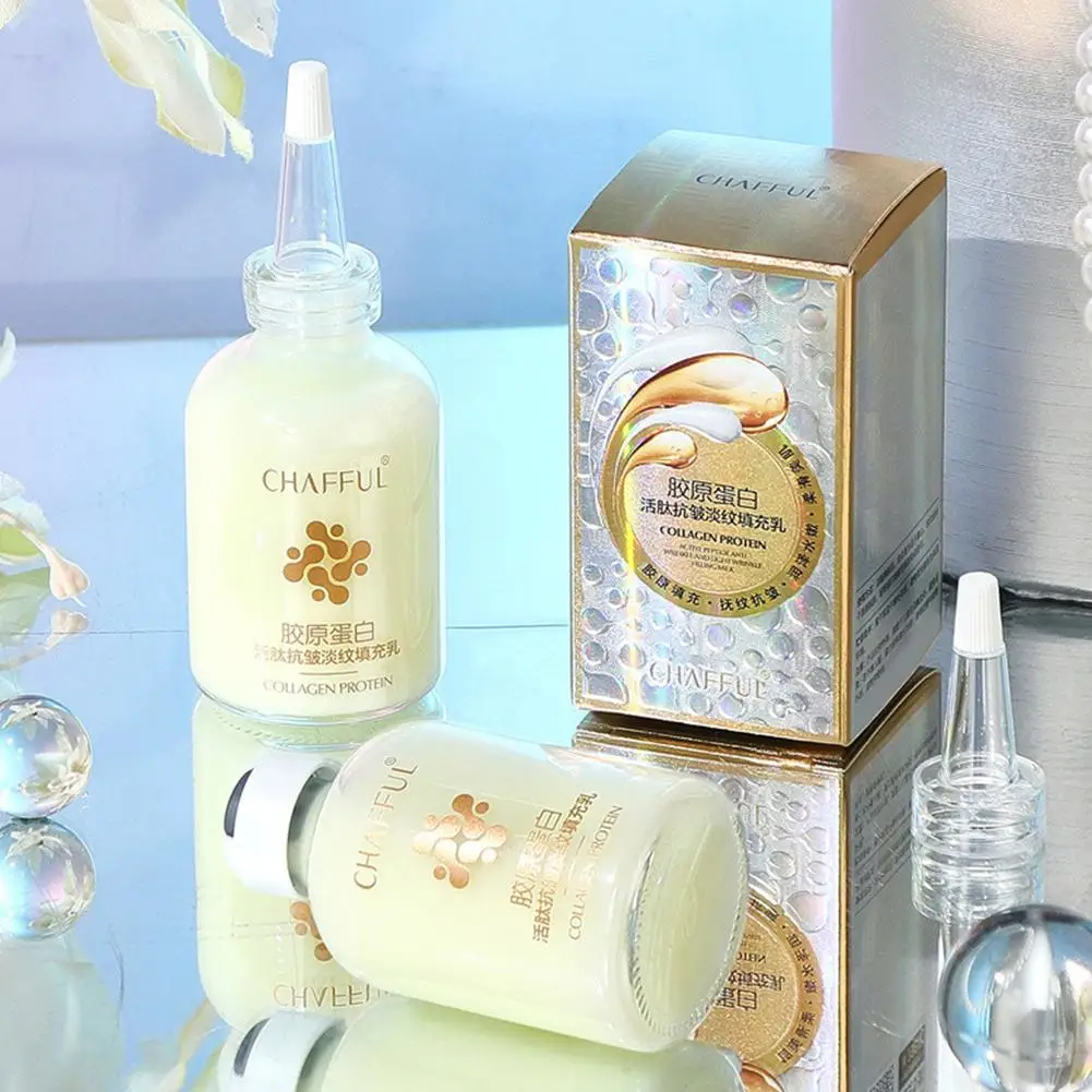 جديد الكولاجين مصل الوجه العناية بالبشرة جوهر الوج...