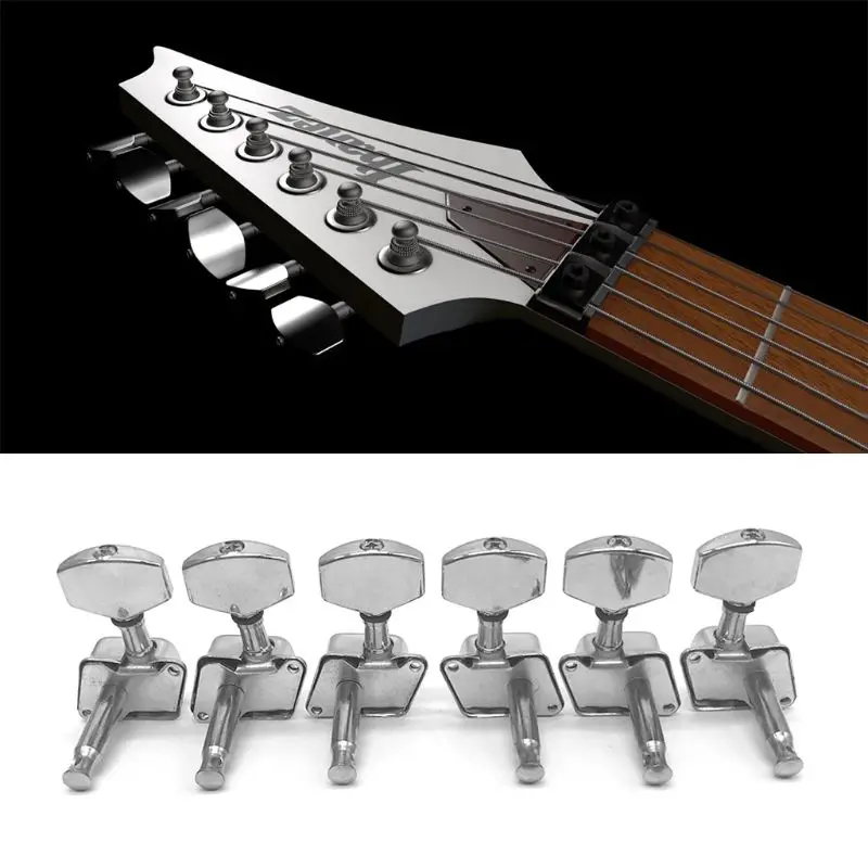 Tuning Machine Heads Semi-closed Accessories Guitar String Knob Silver Tuning Keys Classical Guitar Knob