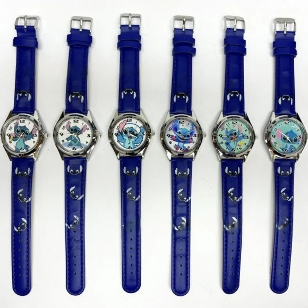 Cartoon Stitch  Box Watch Pointer Quartz Children Box Gift Watch Girls Kawaii Stitch Box Cute Girly Heart Watch Birthday Gift 2