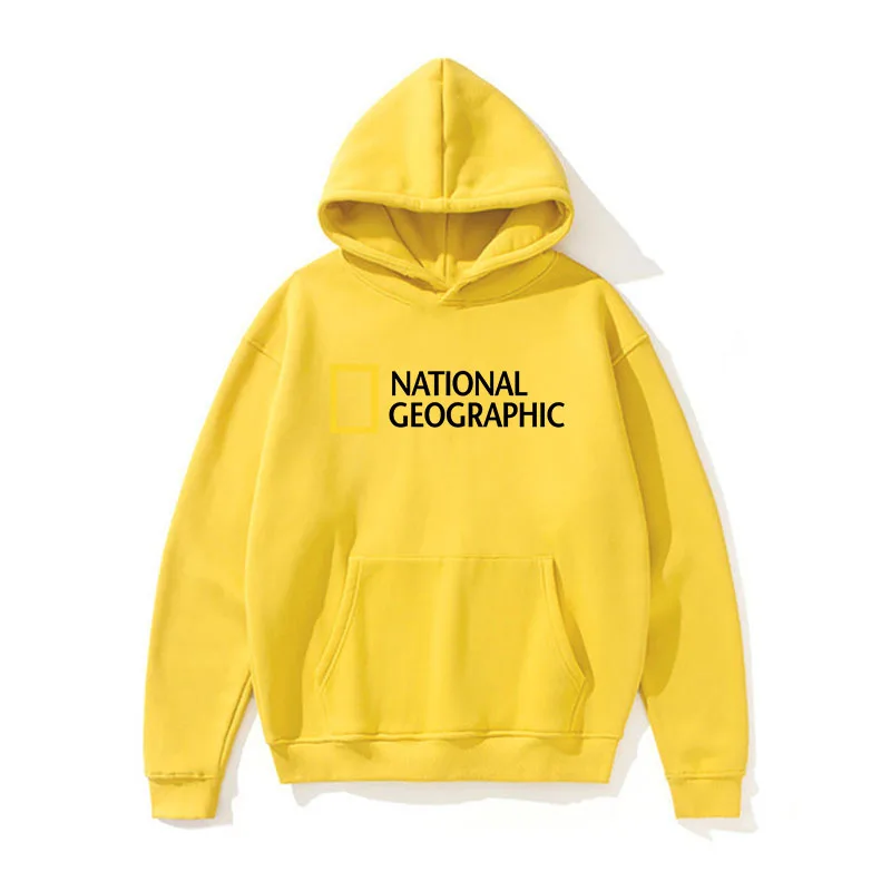 2022New Men's Hooded Sweatshirts Fashion Sweatshirts Outdoor Sports Solid Color Casual Adventure National Geographic men hoodies dark green hoodie