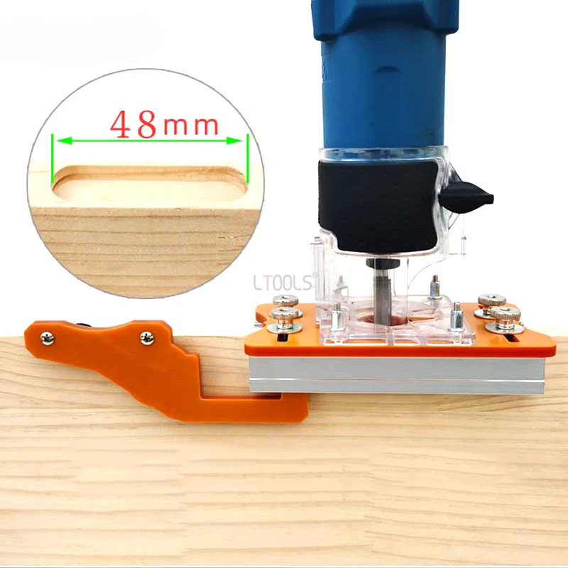 Multifunctional Slotting 65mm Trimming Machine 2 in 1 Slotted Bracket Invisible Fasteners Wardrobe Cupboard Panel Punch Locator