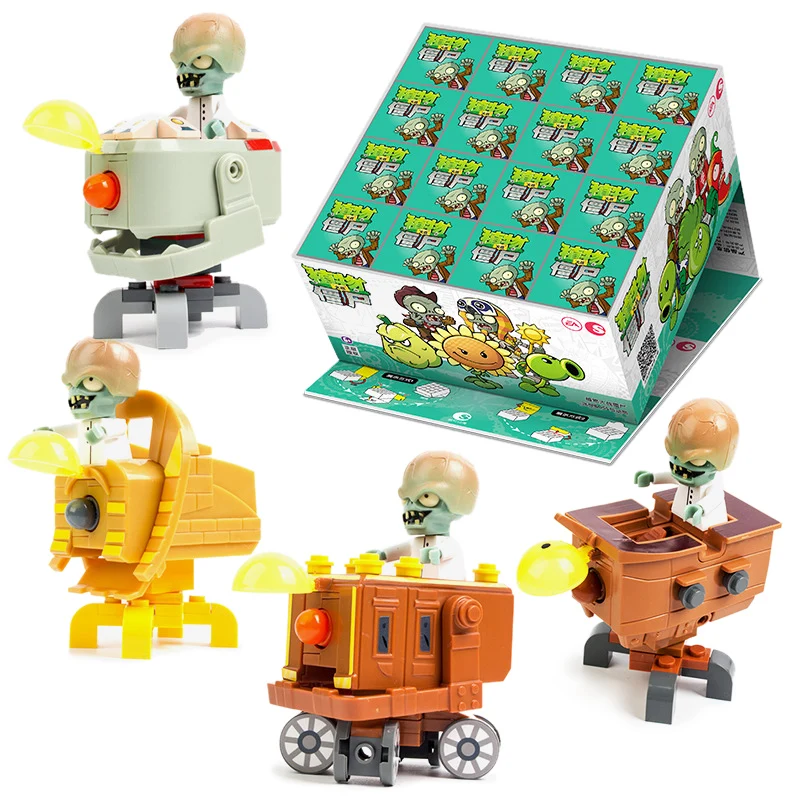 Piante Vs. Zombies Mini Boss Action Figures Pirate Seas Ancient Egypt Scene Zombie Children'S Lego Building Block Toys