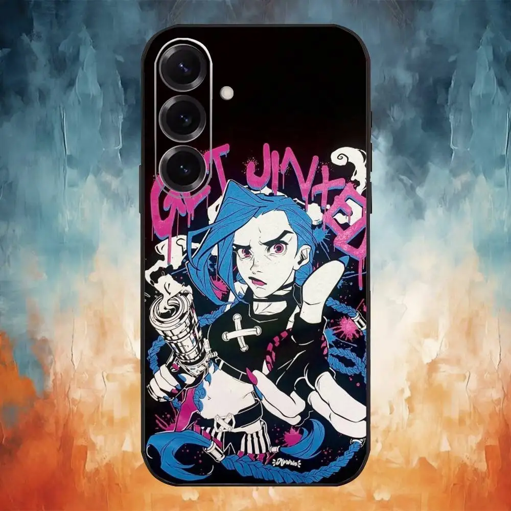 Arcane Jinx Soft Black Phone Case