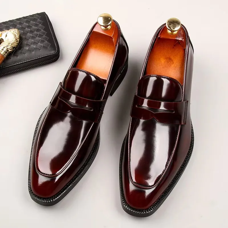 Men's shoes, genuine leather, suit foot, business suit, style, pure leather, buckle, work wear, marriage, high-grade