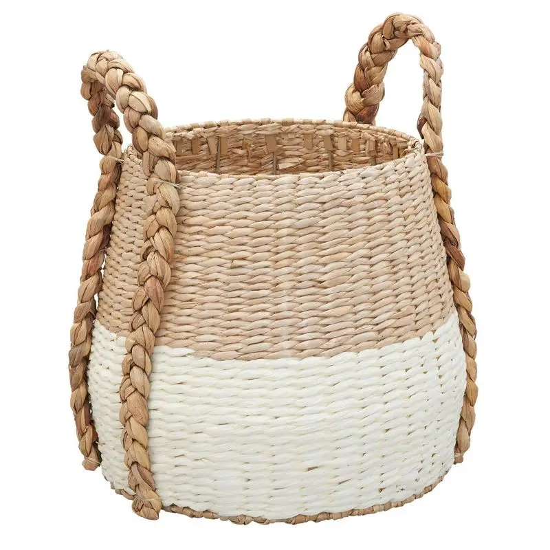

Cream Terra Basket with Handles