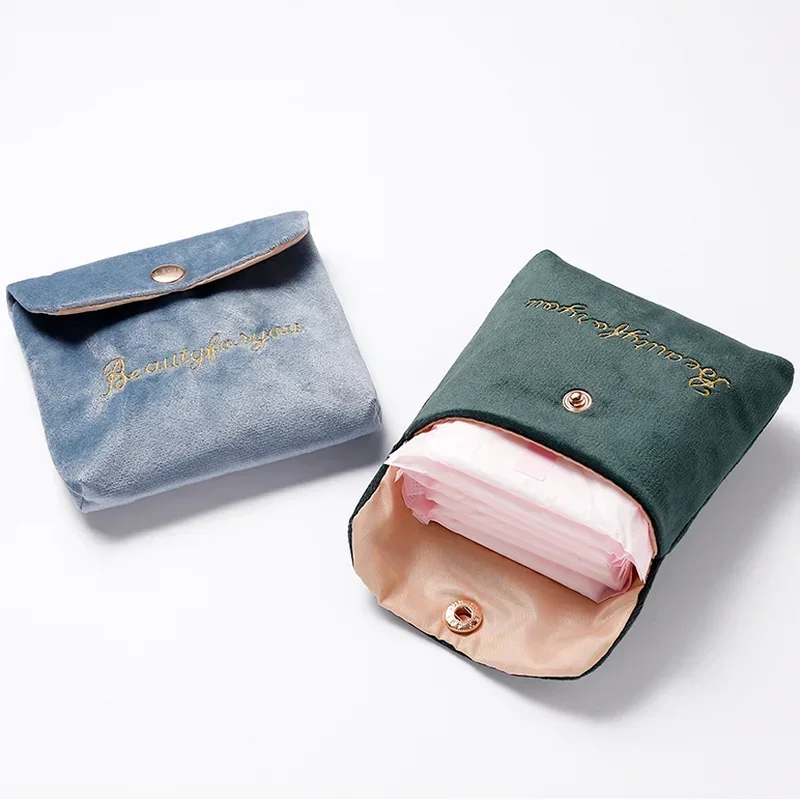 Velvet Cosmetic Organizer for Women & Girls - Stylish Travel Pouch