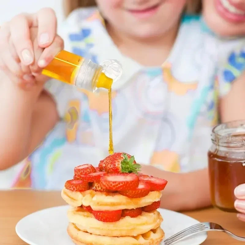 90ml Plastic Honey Squeeze Bottle Kitchen Salad Dressing Dispensers Efillable Condiment Containers Non-Drip jam squeeze bottles,condiment bottles