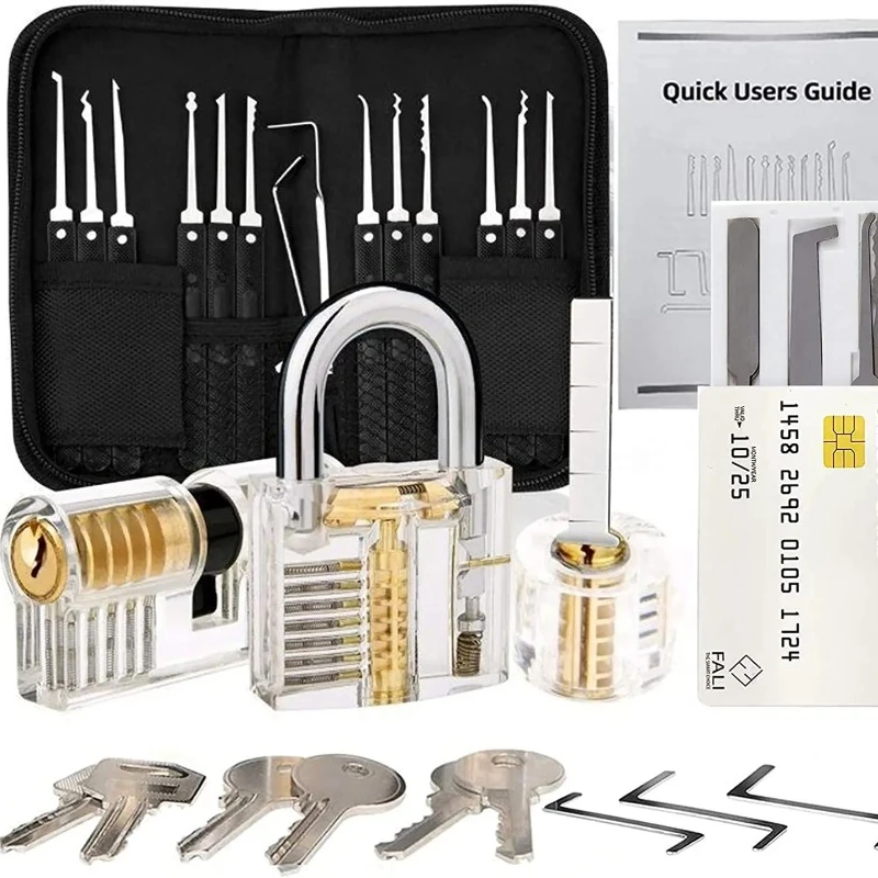 

Locks with Keys,Locker Lock Kit, Pad Lock Outdoors, Pick Padlock with 2 Keys