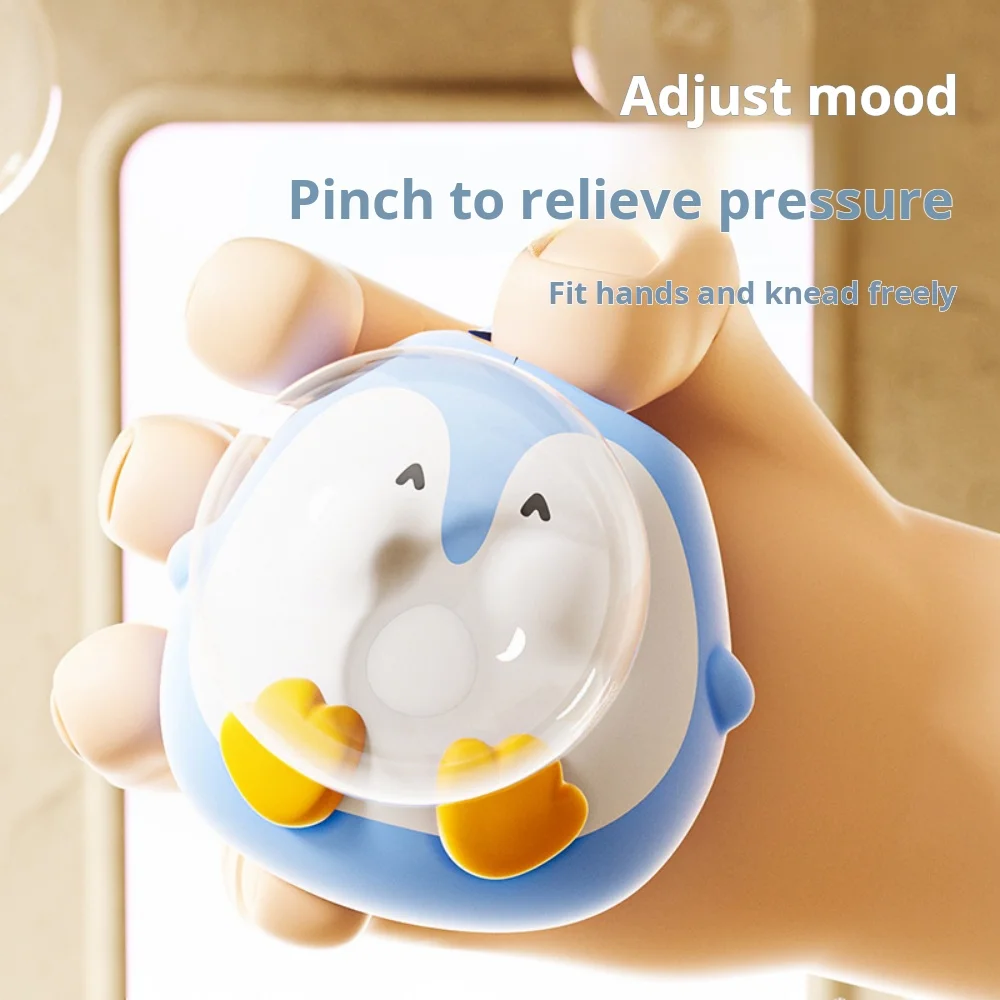 Cartoon Figure Bubble Blowing Decompression Toy for Children Pet Puffs Bubbles Pinch Artifact Soft Toys for Stress Relief - Bilde 5