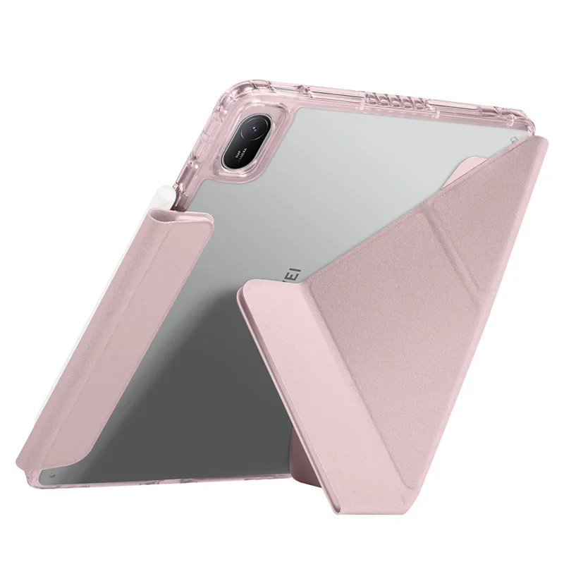 Premium Smart Fold Leather & Acrylic Magnetic Tablet Cover
