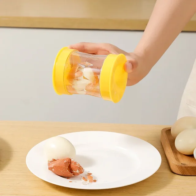 Hand Egg Sheller Cranked Automatic Household Peeling Machine Opener Tool Fully Automatic Small Kitchen Gadgets for Boiled Eggs 4