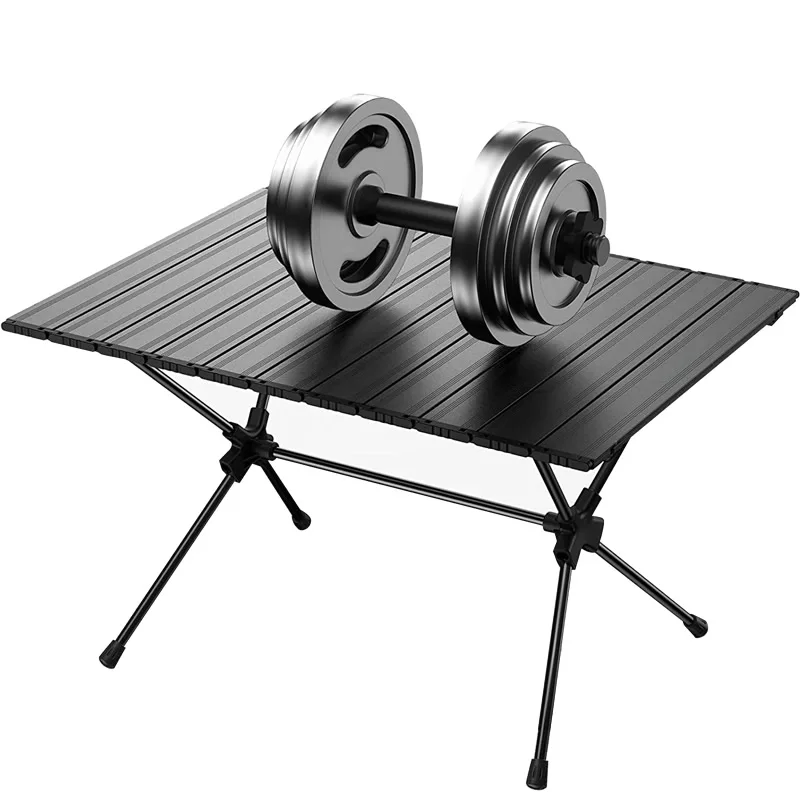 

Outdoor Camping Foldable Table Ultralight Aluminium Alloy Egg Roll Table Portable Folding Camp Picnic Barbecue Desk Furniture