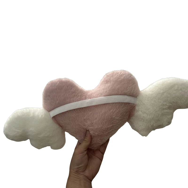 하트 모양 자동차 머리 받침 봉제 러브 목 베개 시트, 범용 요추 베개 지지대 액세서리, 등 쿠션