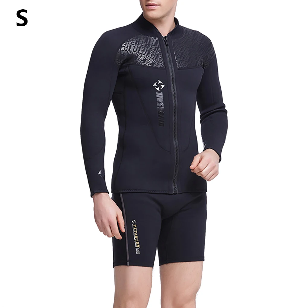 Male Wetsuit Simple Long Short Reliable Cold proof Swimming Clothes Men
