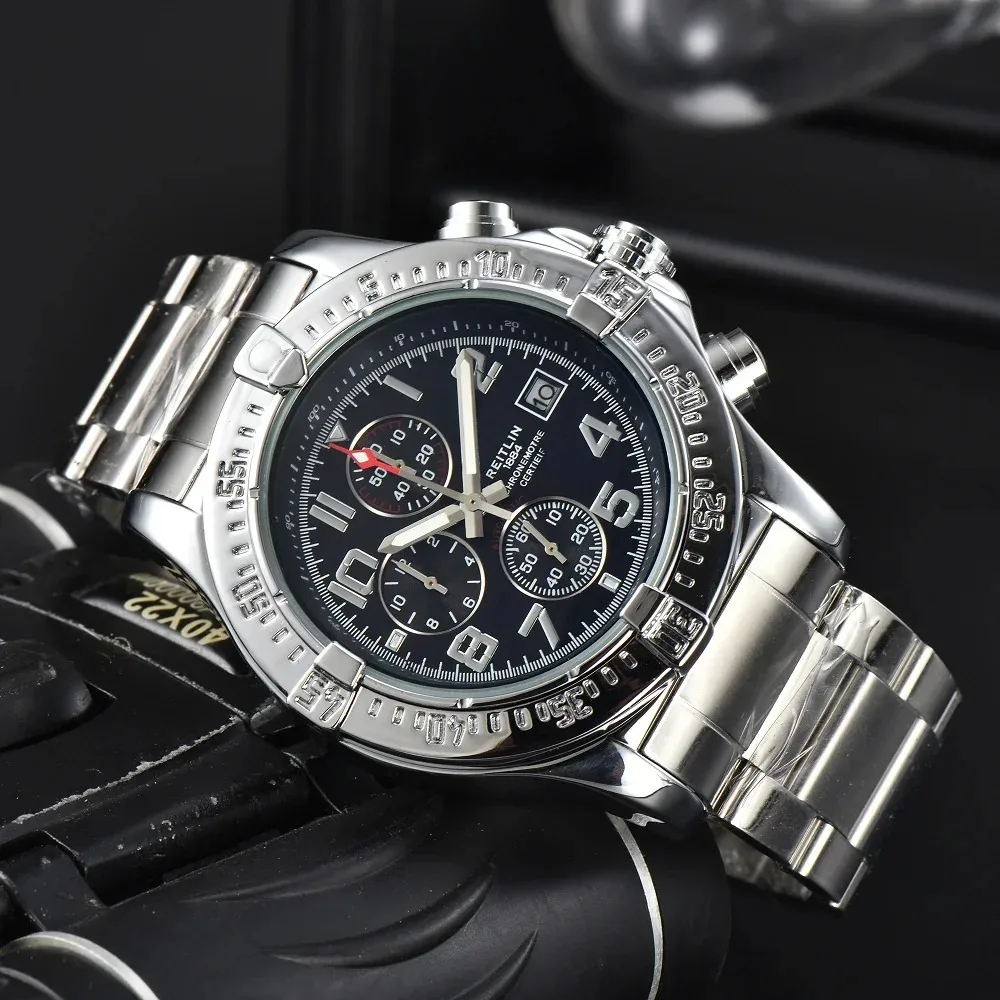 Super Recommend Luxury Watches For Men Quartz Movement Best Sport Design Chronograph Automatic Date Daily Waterproof AAA+ Clocks