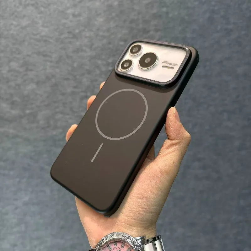 Enhanced Magnetic Shockproof Case with Matte Finish - Hard PC Protection Cover