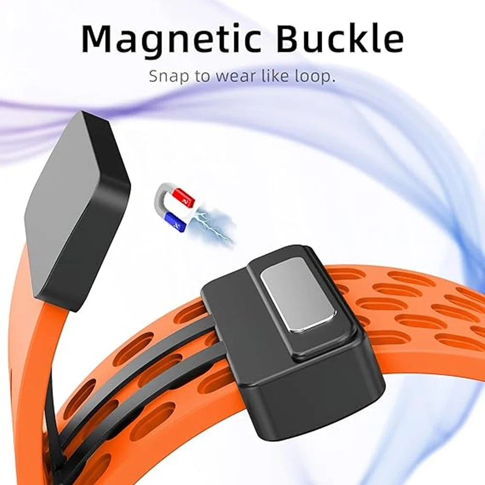 Silikonarmband für Apple Watch, 49 mm, 45 mm, 44 mm, 42 mm, 40 mm, 41 mm, magnetisches Armband, Correa, iWatch Series 9, 8, SE, 7, 6, 5, 4, 3, Ultra. – Detail 5
