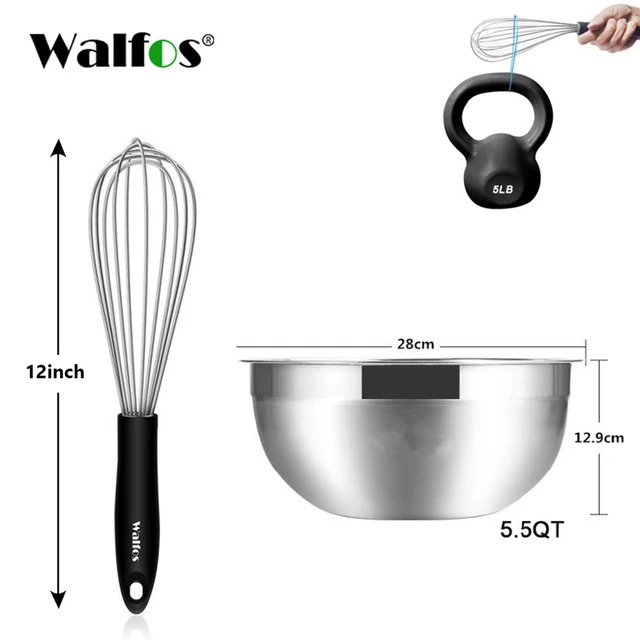 Dropship Egg Beater Manual Hand Mixer Red Stainless Steel Wire