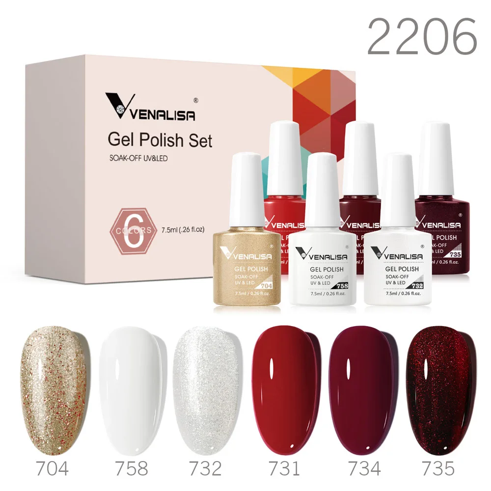6-Piece HEMA-Free Jelly Pink Nude Gel Nail Polish Set - Soak-Off UV/LED Semi-Permanent Lacquer Collection