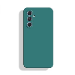 New Liquid Silicone Shockproof Protective Bumper Case for A16 5G (BlackGreen)