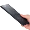 Ultra Thin Men's Long Wallet Leather Business Purse ID Card Postcard Note Storage Holder Foldable Male Handheld Purse 3