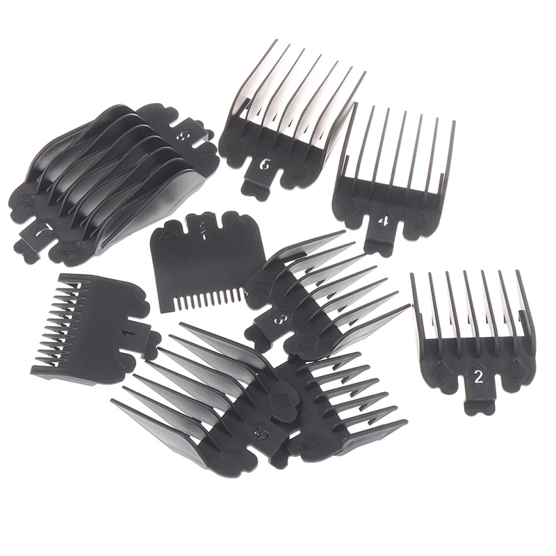 8/10Pcs T9 Universal 1.5/3/4.5/6/10/13/16/19/22/25mm Hair Trimmer Clipper Limit Comb Guide Sets Limit Calipers Tools 3