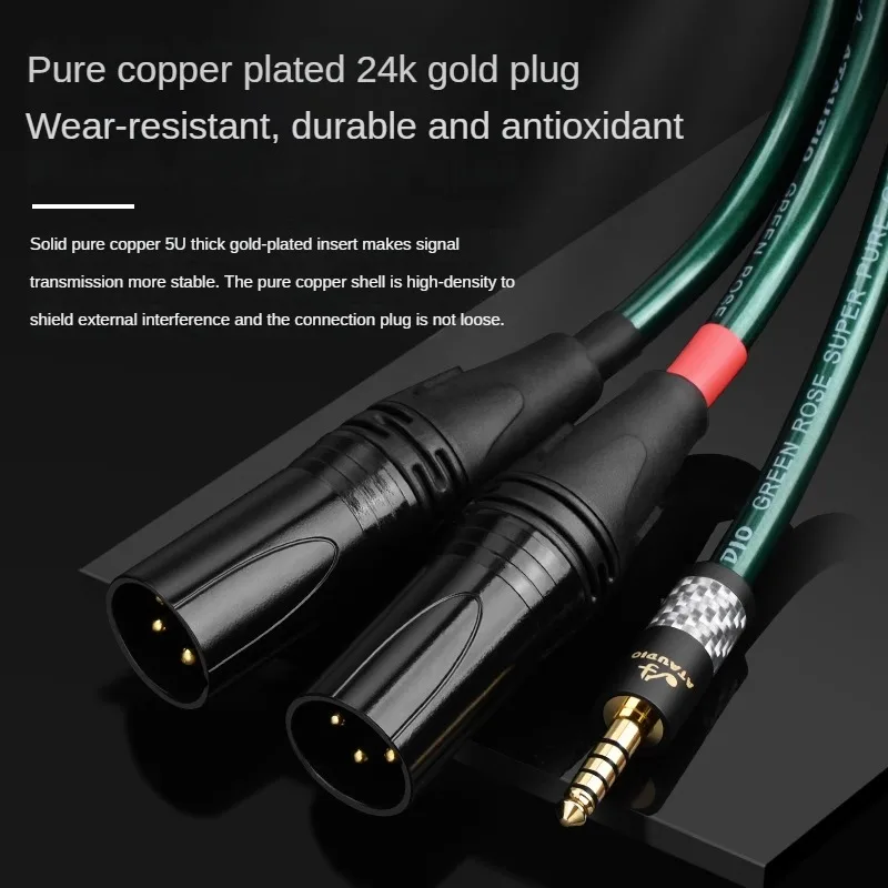 

Hifi 4.4mm Balanaced to 2XLR Audio Cable For Sony WM1A/1Z PHA-1A/2A Z1R 4.4 to 3Pin Xlr Upgrade Cable