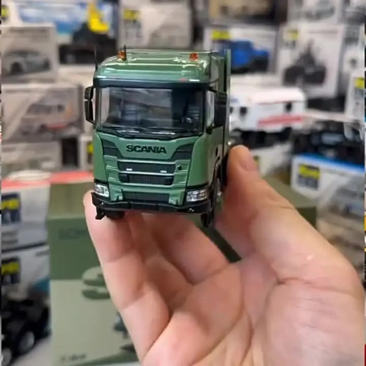 在庫 Masdi 1:64 スカニア R650 輸送車両フラットベッドトレーラー合金