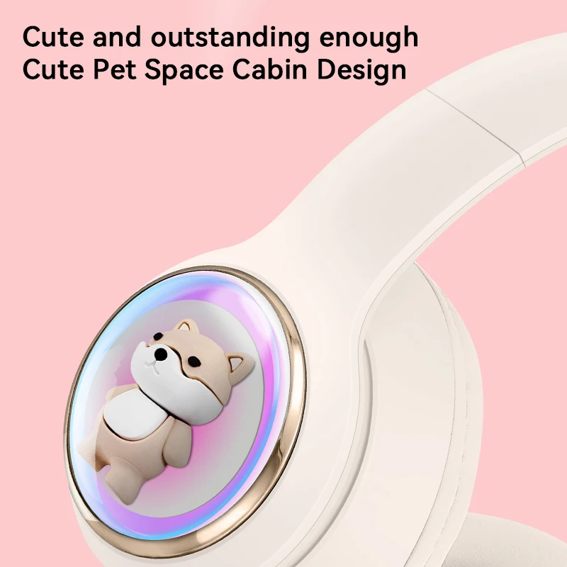 Xiaomi wireless Headphones RGB cute cat ear Bluetooth Earphones with microphone Stereo Music Game Earphone Girls Kids Gifts 2025 3