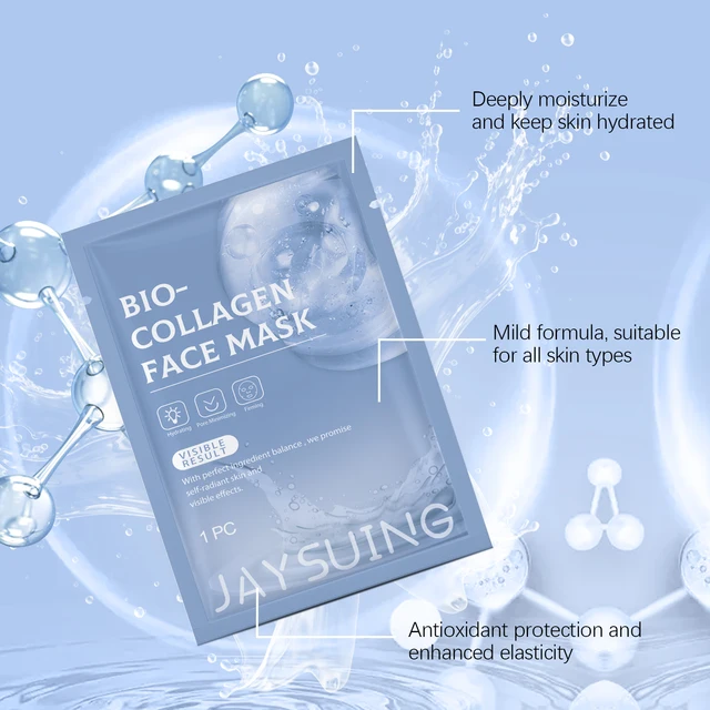 Bio Collagen Face Mask Overnight Hydrating Moisturizing Brighten Shrink Pores Rejuvenation Hyaluronic Acid Wrapping Mask Korean 4