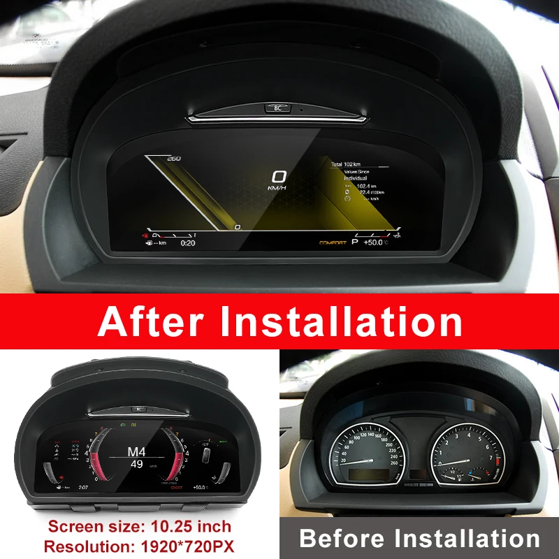 STWEI 2026 Nuevo Producto, Precio de Fábrica, Panel de Instrumentos Digital LCD para BMW X3 E83 2004 a 2008, Tablero de Instrumentos, Panel de Control 3