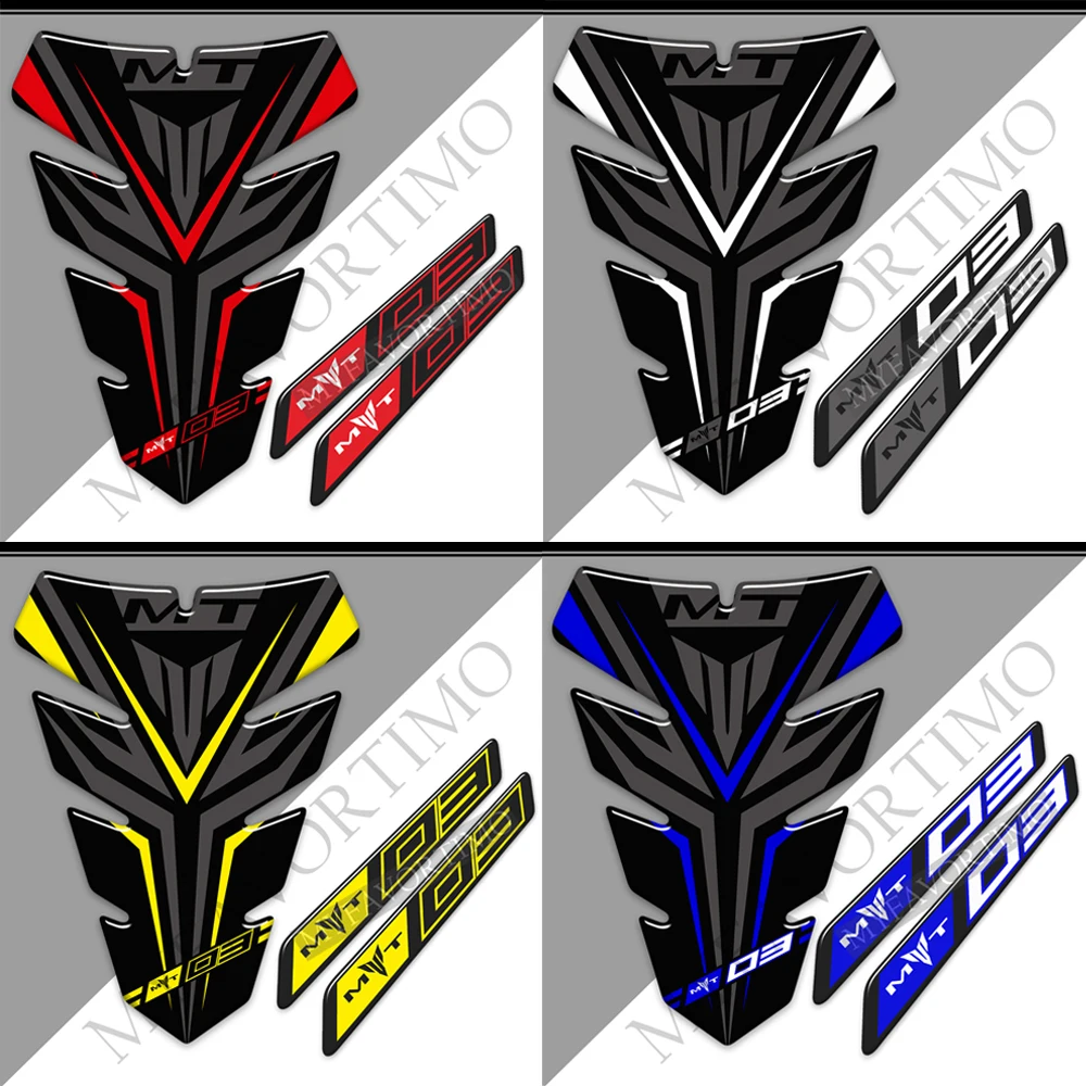 Motorcycle Tank Pad Protector Fairing Decals Stickers Fender Windshield Handguard For Yamaha MT03 MT-03 MT 03 Accessories