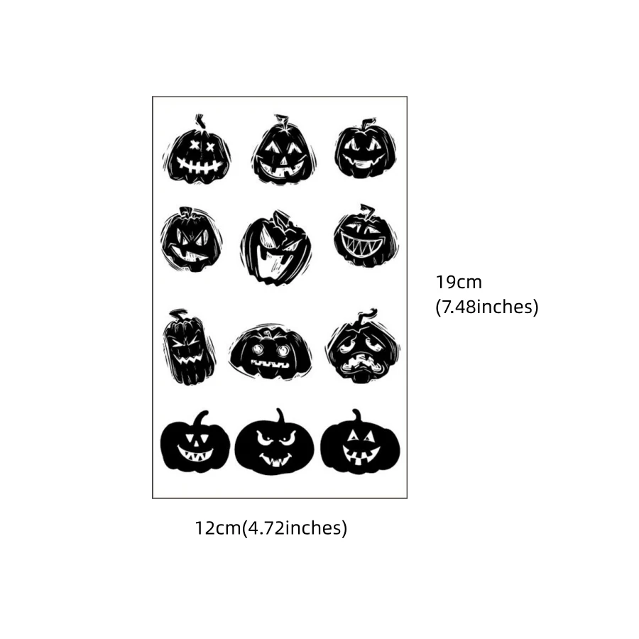 Tattoo Sticker Temporary Tattoos 1PC New Cartoon Halloween Tattoos With Black Bat Spider Web Water Transfer Tattoo Stickers Disposable