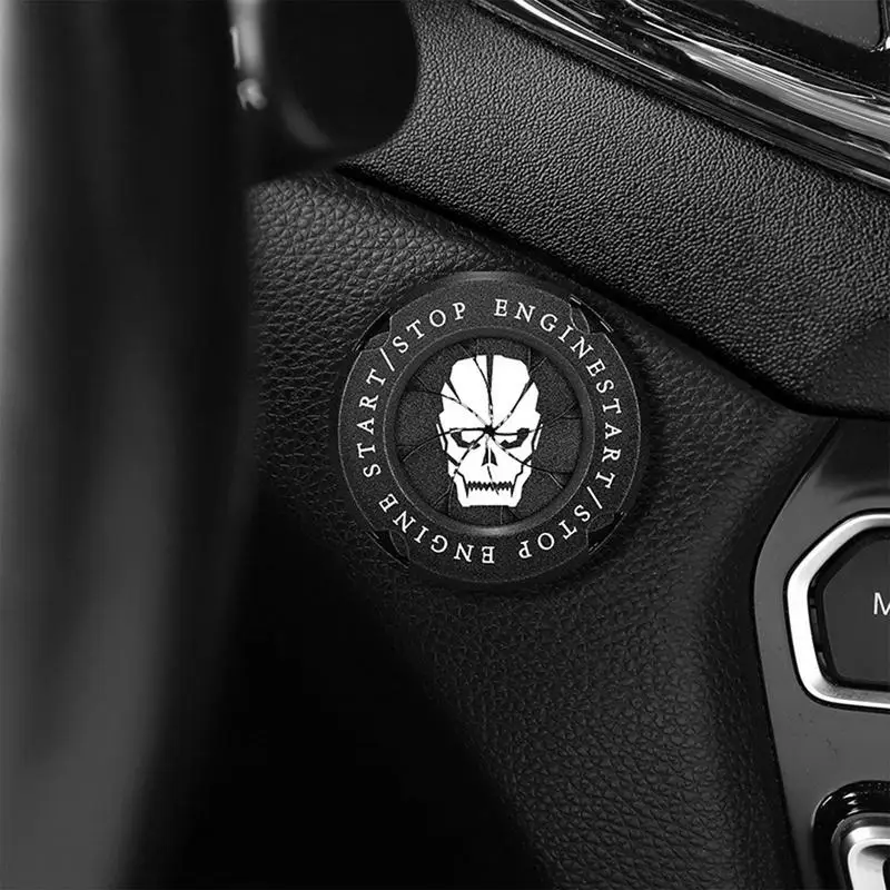 자동차 엔진 시동 정지 스위치 단추 커버, 스크래치 방지 푸시 스타트 단추 커버, 자동차 단추 장식