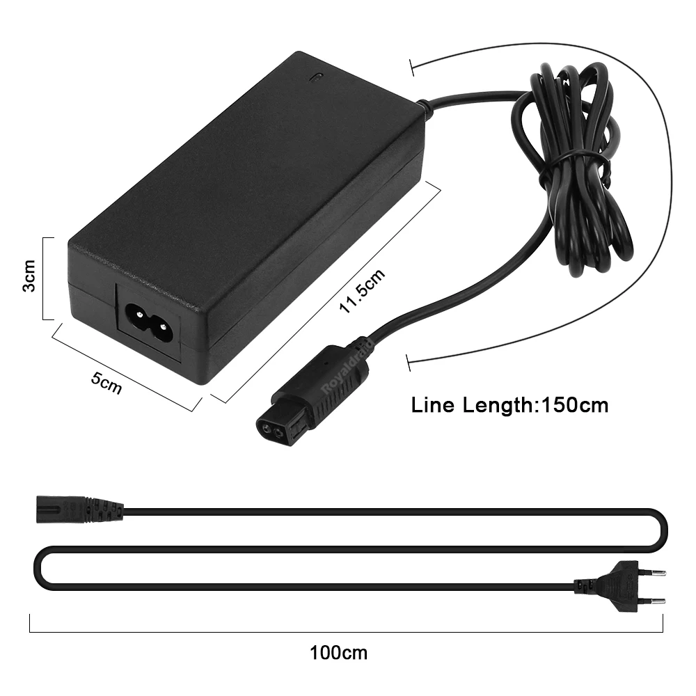 EU/US/UK/AU Plug AC Adapter Power Supply for GameCube Video Game Console Charger for NGC AC/DC Adapter 100-240V