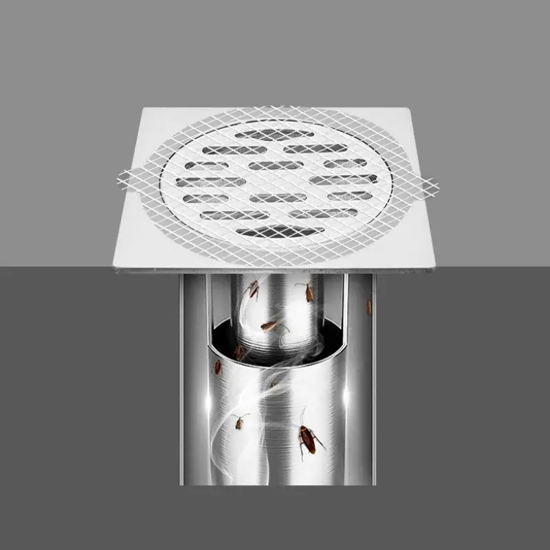 Disposable Floor Leak Stickers floor drain sticker silicone floor drain sticker silicone floor drain cover floor drain cover floor drain filter floor drain hair filter floor drain hair catcher drain hair catcher hair drain filter hair drain catcher shower drain catcher Self-adhesive bathroom floor drain mesh sticker Bathroom Hair Clogging Filter Bathroom Floor Leak