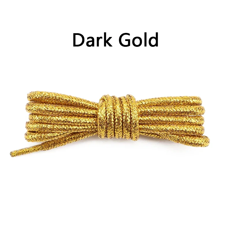 Vibrant Glitter Round Shoelaces for Trendy Sneakers and Leather Shoes