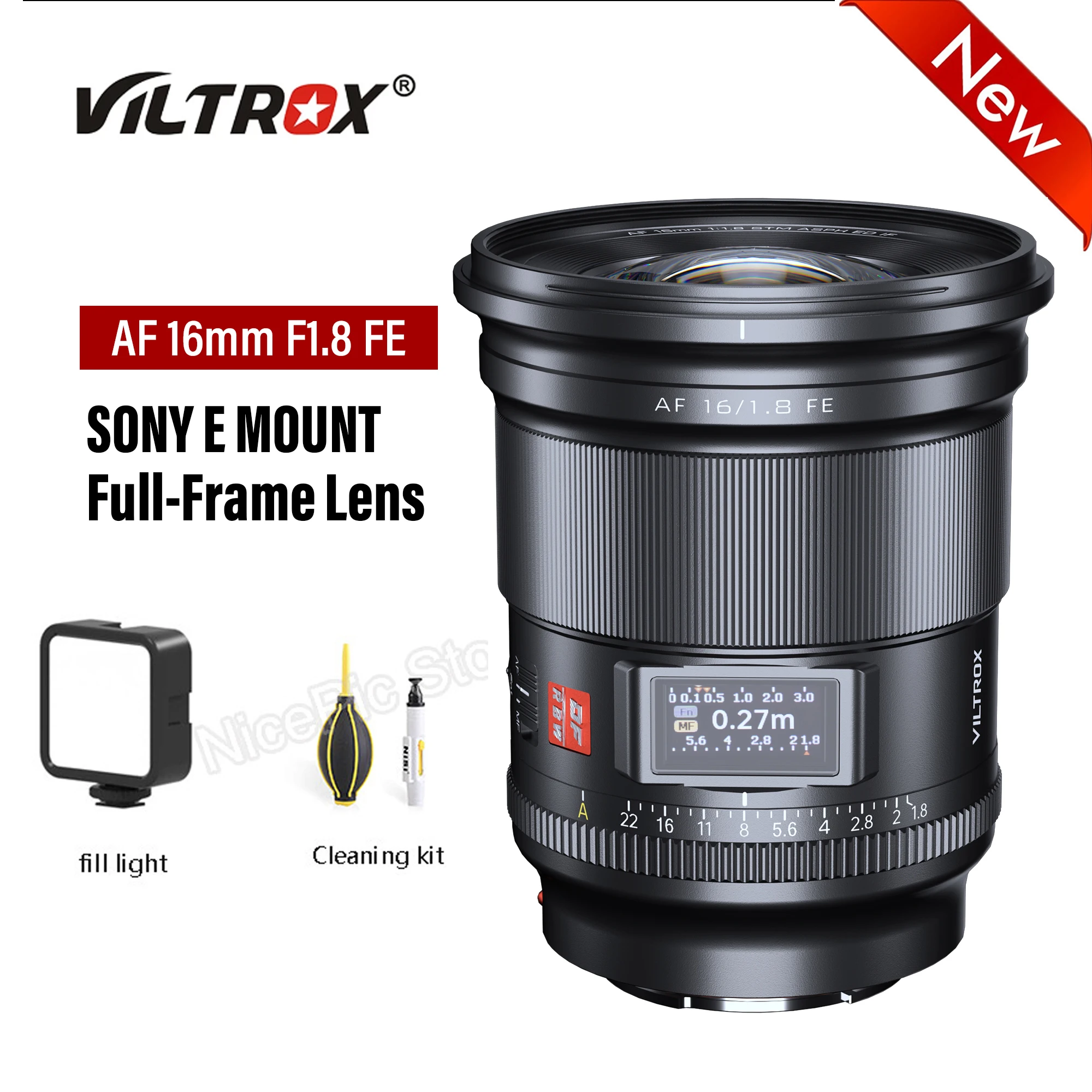 VILTROX 16mm F1.8 Camera Lens Full Frame Auto Focus Large Aperture Ultra  Wide Angle Lens For Sony E Sony ZV-E1 A7RV - AliExpress