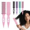 Curl Define Styling Brush Hollow Nylon Bristle Detangling Hair Brush Tangled Hair Comb Shaping Defining Curls Hair Styling Tools