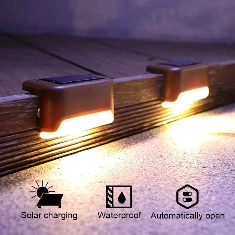 Solar Light LED Solar Light LED String Lights LED Solar Spotlight LED Landscape Lights Solar Ground Light Outdoor Garden Light Warm White Stair Wall LED Street Step Lighting Decoration For Patio Yard Fence Garden