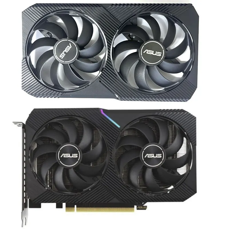 2 Ventole 6Pin Muslimdc Adatto Per Asus Dual Rtx 3050 3060 3060Ti Mini Gtx 1660S Mini Rx 6400 Ventola Di Raffreddamento Della Scheda Grafica